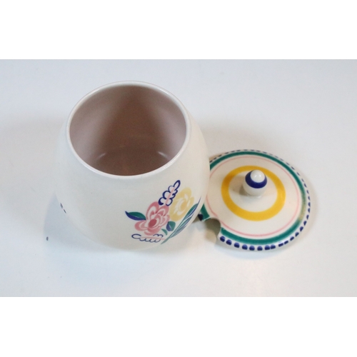 21 - Poole Pottery delphis leaf dish, shape 82, 43cm long together with Poole Pottery KW floral pattern p... 