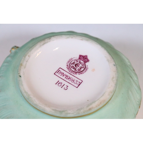 30 - Victorian Royal Worcester part tea set to include sugar bowl and four cups and saucers, marked 1682 ... 
