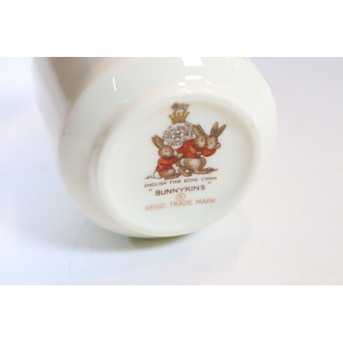 41 - Royal Doulton Bunnykins children's china to include two bowls, four plates, two cups and saucers and... 