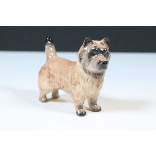 42 - Beswick 'Lochinvar of Lady Park' porcelain collie dog figurine together with Cairn Terrier and West ... 