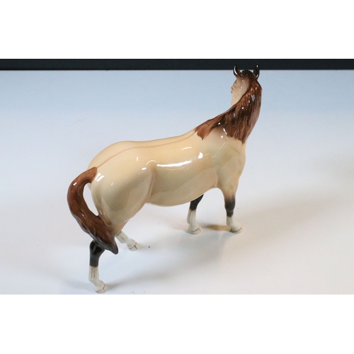 5 - Beswick gloss finish foal and mare figurines, marked to underside BCC 1997 (2)