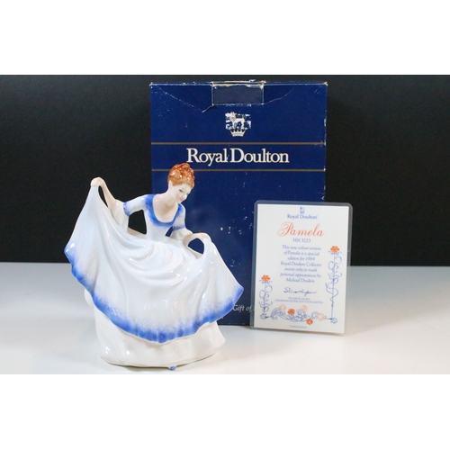 52 - Group of Royal Doulton figurines to include various 'Pamela' versions HN 3223, HN 3756 and HN 2479, ... 