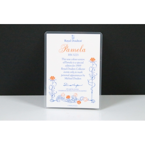 52 - Group of Royal Doulton figurines to include various 'Pamela' versions HN 3223, HN 3756 and HN 2479, ... 