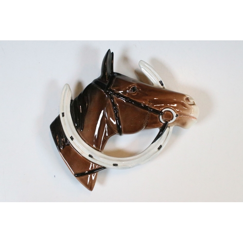 57 - Group of three Beswick horse figurines to include a Palamino example together with decorative Beswic... 