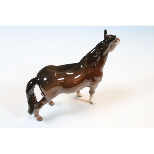 57 - Group of three Beswick horse figurines to include a Palamino example together with decorative Beswic... 