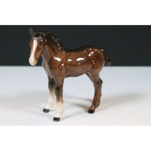 57 - Group of three Beswick horse figurines to include a Palamino example together with decorative Beswic... 
