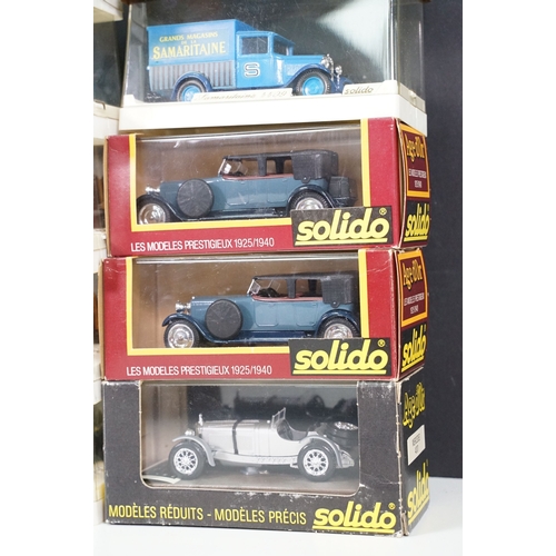 23 Cased / boxed Solido Age d'Or diecast models, diecast ex, boxes vg ...