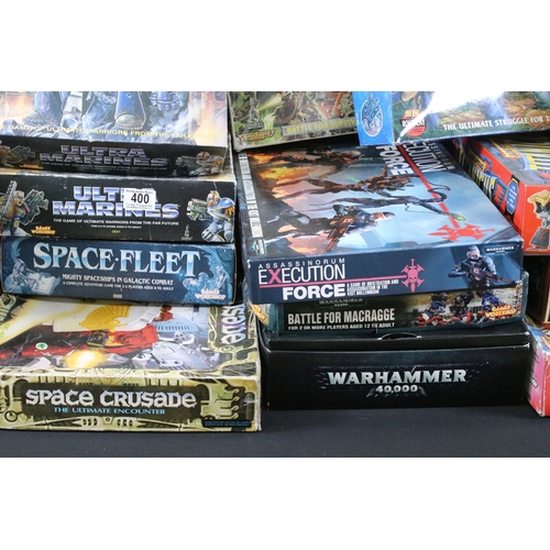 400 - War Gaming - 21 x Games Workshop miniature / board games featuring Space Hulk, Mordhealm, Space Mari... 