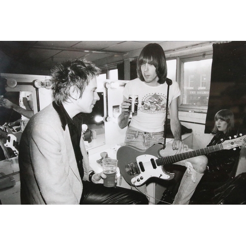 13 - Memorabilia - Ramones / Sex Pistols - framed limited edition Jill Furmanovsky black and white print ... 