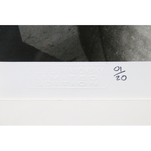 13 - Memorabilia - Ramones / Sex Pistols - framed limited edition Jill Furmanovsky black and white print ... 