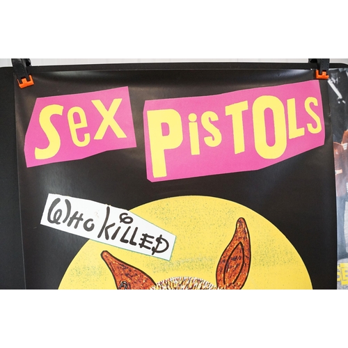 18 - Memorabilia - 3 Sex Pistols posters to include: Jubilee 2002 promo poster, 20” x 30” / 51cm x 76cm. ... 