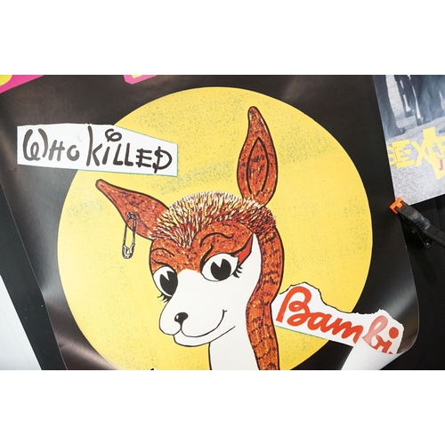 18 - Memorabilia - 3 Sex Pistols posters to include: Jubilee 2002 promo poster, 20” x 30” / 51cm x 76cm. ... 