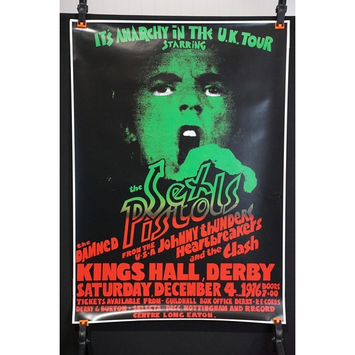 18 - Memorabilia - 3 Sex Pistols posters to include: Jubilee 2002 promo poster, 20” x 30” / 51cm x 76cm. ... 