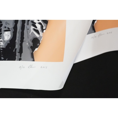 20 - Memorabilia - 3 Punk prints / Art prints by Chris Boyle to include: Sid Vicious Only Love Beer + Mir... 