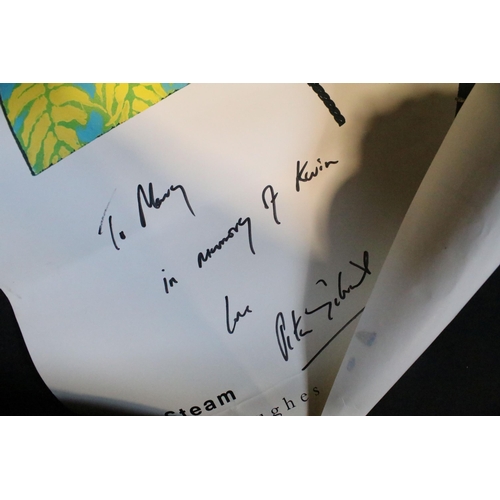 27 - Memorabilia / Autographs - A Peter Gabriel 'Steam' poster designed by Ian Hughes and signed 'To Mary... 