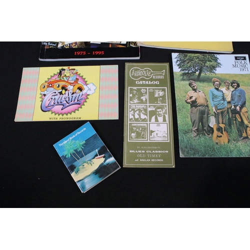 29 - Memorabilia - Various record company catalogues including Topic, Island, Argo, Arhoolie, Sun, Ska To... 