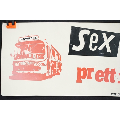 3 - Memorabilia - Sex Pistols original UK 1977 promo shop banner poster for the single “Pretty Vacant” i... 