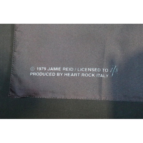 48 - Memorabilia - The Sex Pistols - 'Who Killed Bambi’ fabric silk style flag with Jamie Reid designed p... 