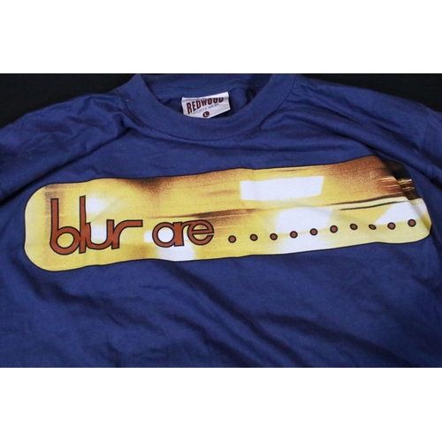 49 - Memorabilia - 3 vintage music t-shirts to include Blur 1997 tour (size L), REM 1995 Monster tour (si... 