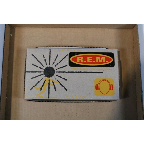 52 - Memorabilia - 1998 R.E.M. Fan Club Holiday Gift Package complete with VHS, Poster, Sticker, Cards, C... 