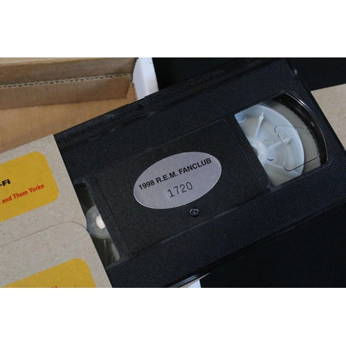 52 - Memorabilia - 1998 R.E.M. Fan Club Holiday Gift Package complete with VHS, Poster, Sticker, Cards, C... 