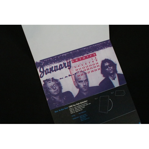 52 - Memorabilia - 1998 R.E.M. Fan Club Holiday Gift Package complete with VHS, Poster, Sticker, Cards, C... 