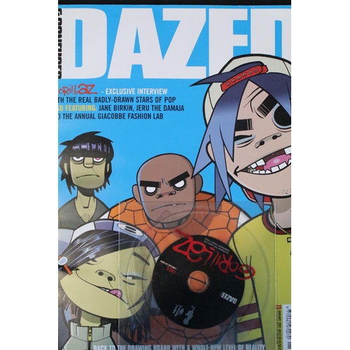 53 - Memorabilia - Rare Dazed & Confused magazine issue 73 featuring cover mounted Gorillaz CD / enhanced... 
