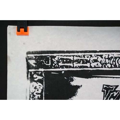 8 - Memorabilia - The Cramps original UK 1980 promo poster for the single “Drug Train” issued by Illegal... 