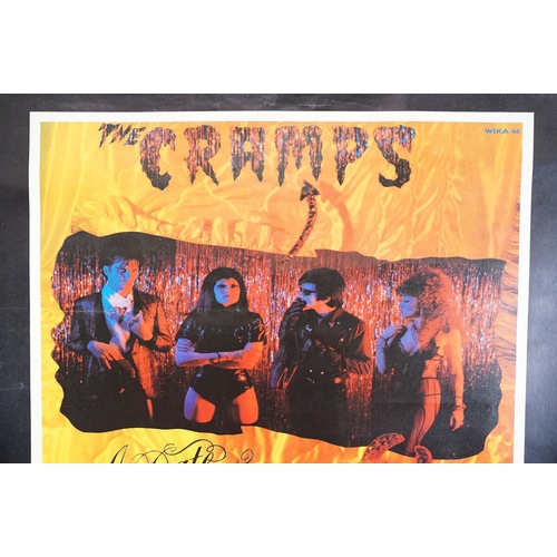 9 - Memorabilia -  The Cramps original UK 1986 promo poster for the album “A Date With Elvis” and the 19... 
