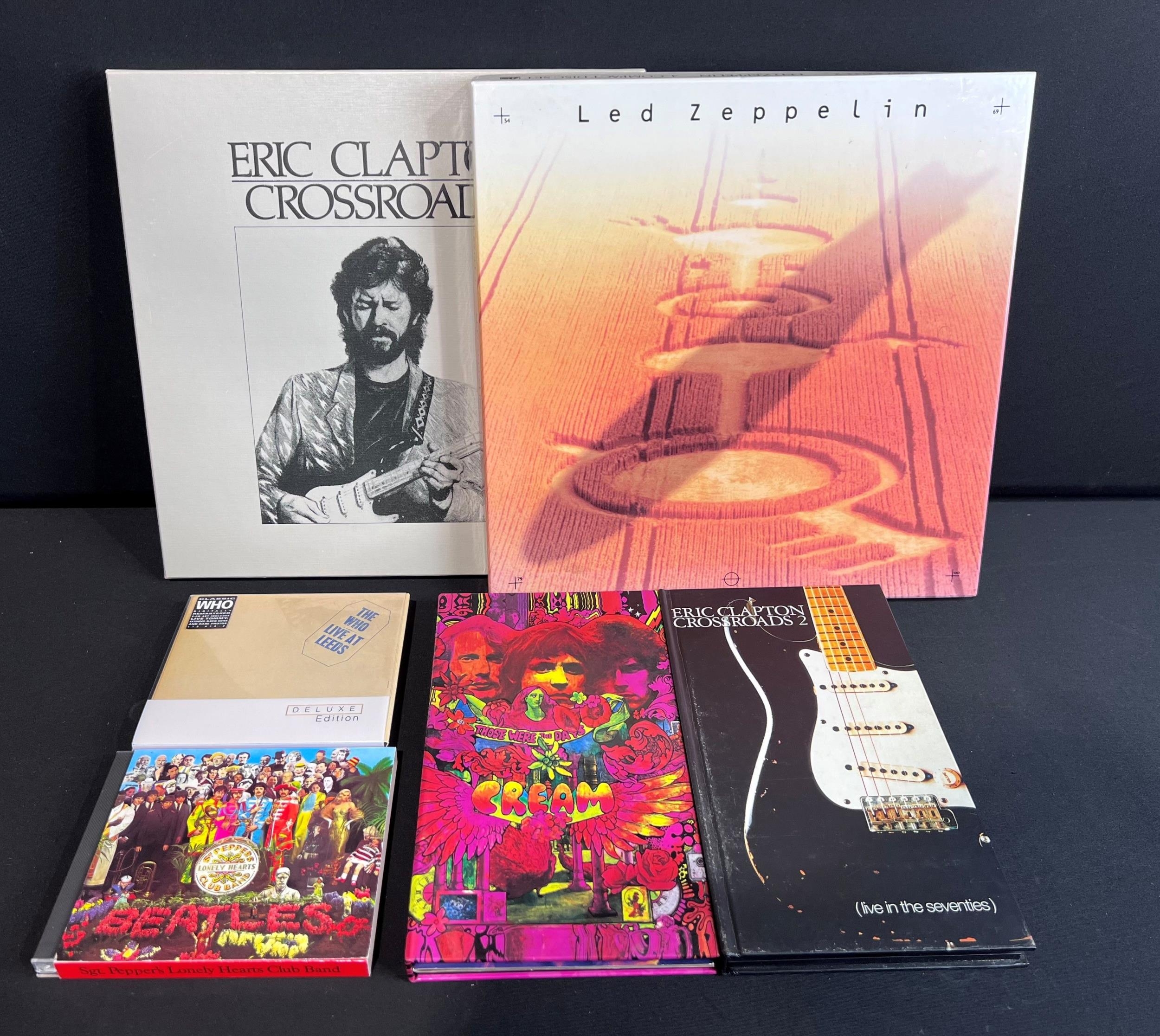 CDs - 4 box sets to include Led Zeppelin (7567-82144-2), Eric Clapton ...