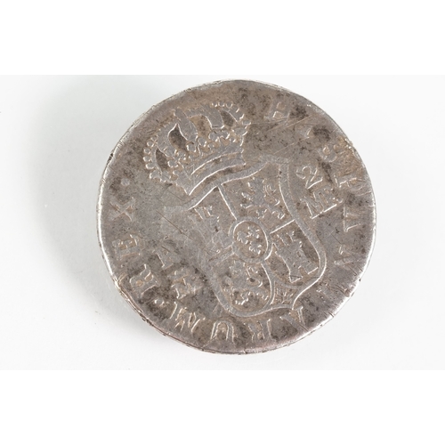 56 - Set of Arts and Crafts dress studs being set with ceramic blue cabochons (gold plated unmarked) toge... 