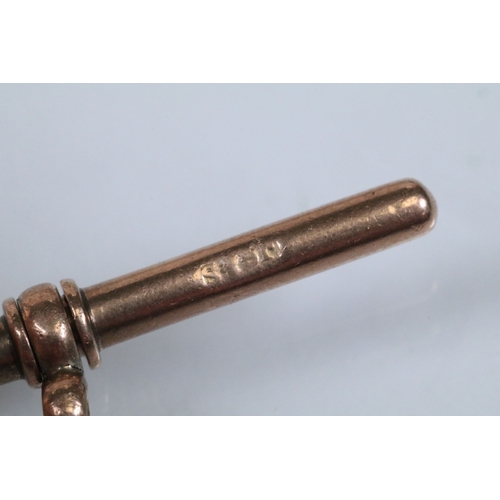 128 - 9ct gold Victorian bloodstone and onyx swivel fob (hallmarked Birmingham 1898) together with a 9ct g... 