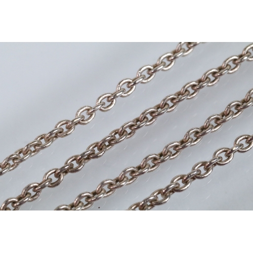 178 - Silver and amethyst pendant necklace having a toggle clasp, together with a silver and synthetic pin... 