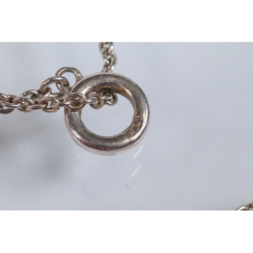 178 - Silver and amethyst pendant necklace having a toggle clasp, together with a silver and synthetic pin... 