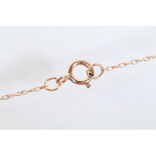 131 - Group of gold pendants to include a 9ct and amethyst pendant necklace with a fine link chain (pendan... 