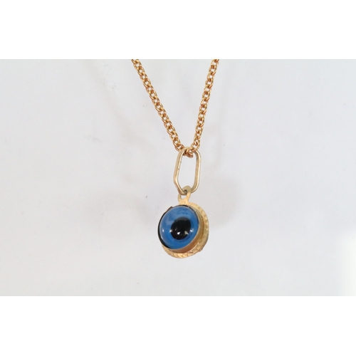 131 - Group of gold pendants to include a 9ct and amethyst pendant necklace with a fine link chain (pendan... 