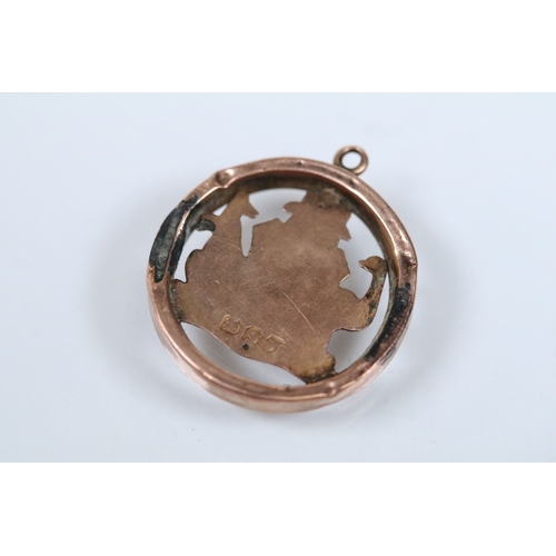 136 - Group of 9ct gold medals to include a 1912 YMCA National Sports medal (hallmarked Birmingham 1911), ... 