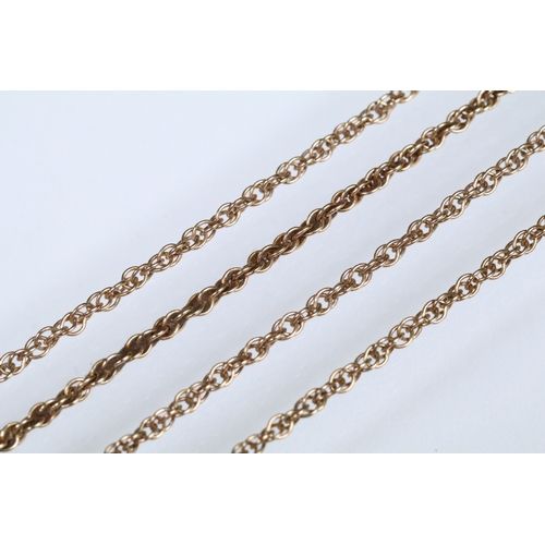 170 - 9ct gold locket on a rope twist chain with spring ring clasp. Locket hallmarked Birmingham 1979, cha... 