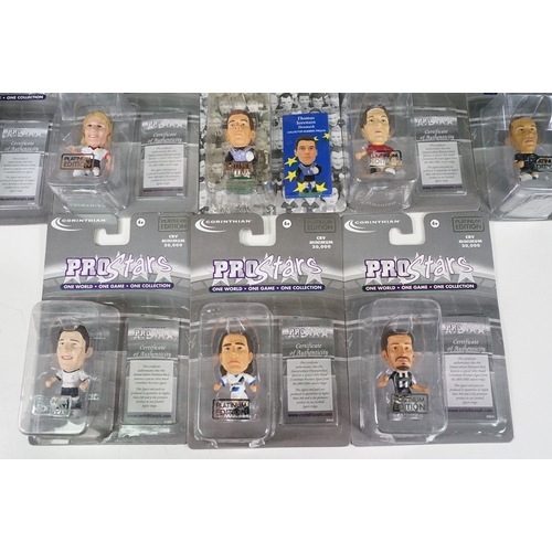 Ex shop stock - 14 Carded Platinum Edition Corinthian football figures ...