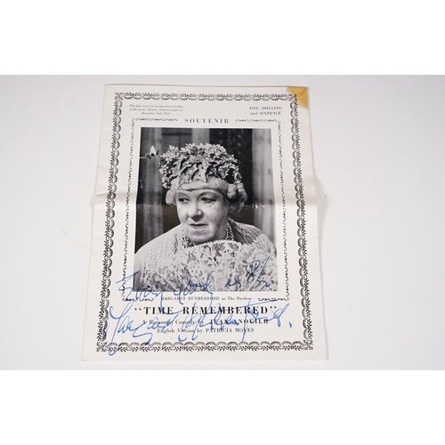 Theatre interest - Signed Margaret Rutherford, 1954, the first produced ...