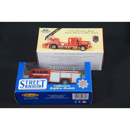 Ten boxed Fire Engine diecast models to include Road Signature Series ...