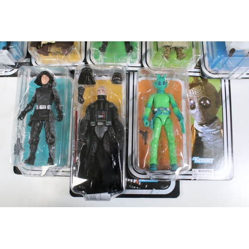 Star Wars - 15 Carded Hasbro Star Wars figures to include R2-D2, Jawa ...
