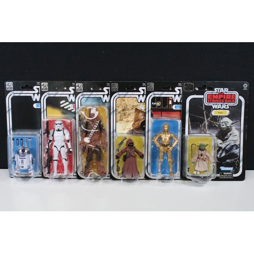 Star Wars - 15 Carded Hasbro Star Wars figures to include R2-D2, Jawa ...