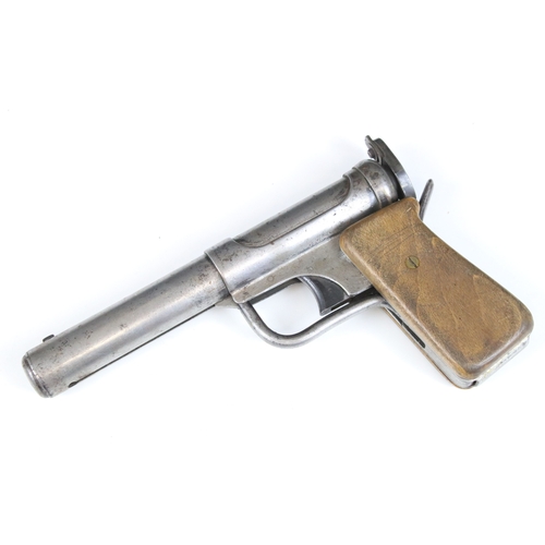 322A - Accles & Shelvoke Ltd air pistol, with wooden pistol grips
