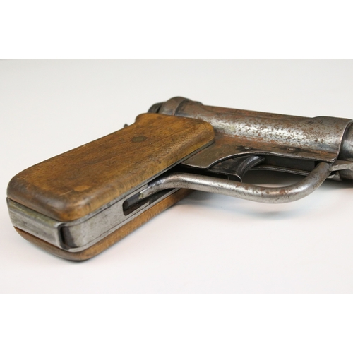 322A - Accles & Shelvoke Ltd air pistol, with wooden pistol grips