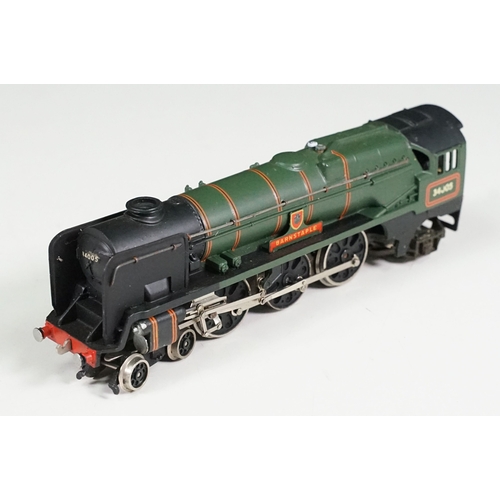 15 - Four Wrenn OO gauge locomotives within incorrect or repro boxes to include Clan Line (repro box & na... 