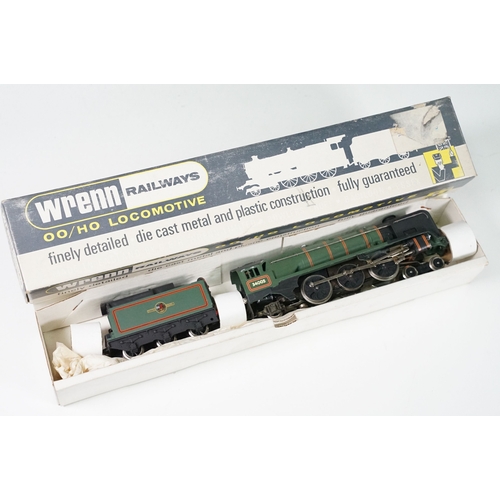 15 - Four Wrenn OO gauge locomotives within incorrect or repro boxes to include Clan Line (repro box & na... 