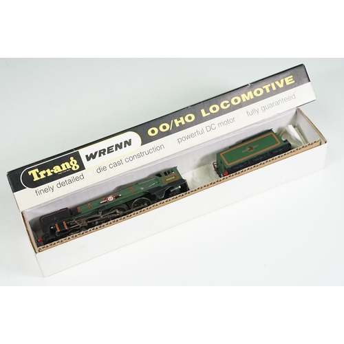 15 - Four Wrenn OO gauge locomotives within incorrect or repro boxes to include Clan Line (repro box & na... 