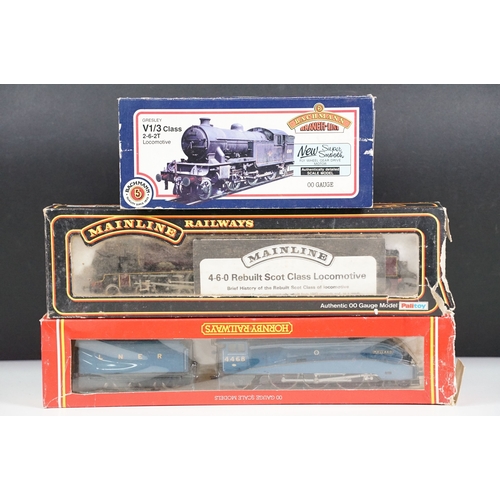Three boxed OO gauge locomotives including Hornby R077 LNER 4-6-2 Loco ...