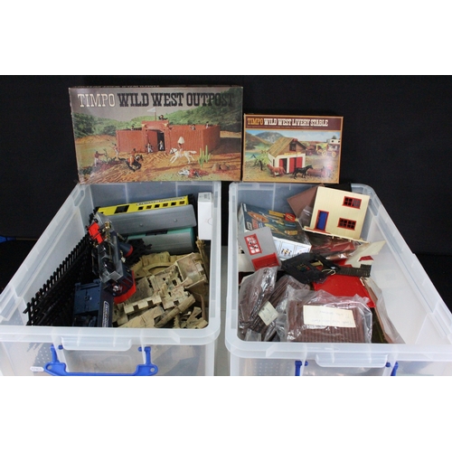 Collection of Timpo Wild West toys to include boxed Timpo Wild West ...